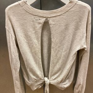 Aerie open back tie sweater